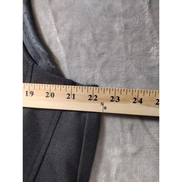 Apollo King Mens Super 160s Hand Tailoring Suit Jacket & Vest Char Black 44 - Picture 16 of 16